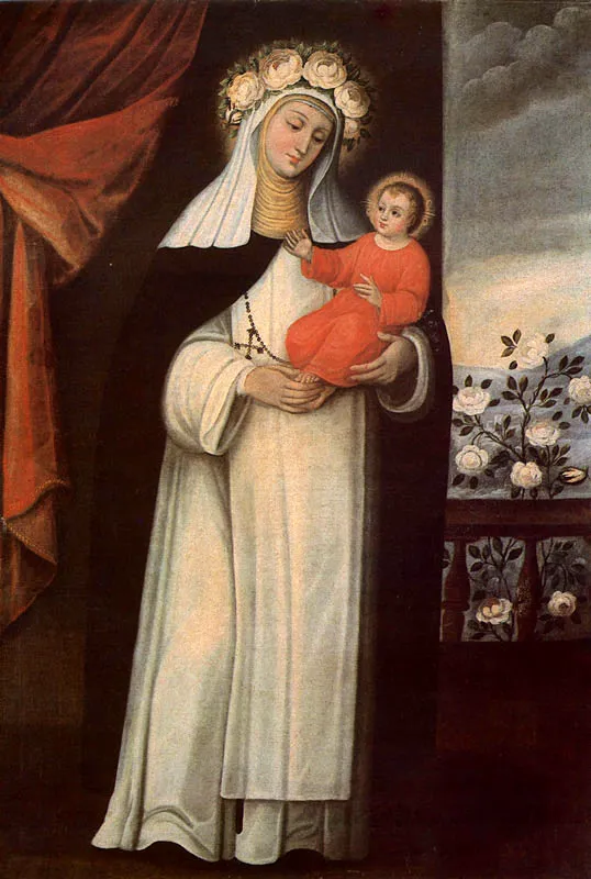 Santa Rosa de Lima. (c. 130). Baltasar Vargas de Figueroa. 1,56 x 1,08. Igl. de Santa Clara, Bogot.  