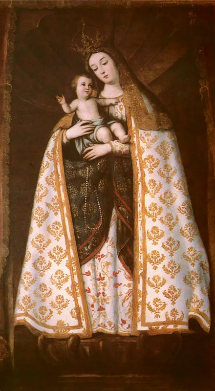 Virgen de Las Mercedes. (c. 52). Baltasar Vargas de Figueroa. 1600. 1,83 x 1,03. M. del Chic, Bogot.  