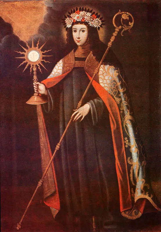 Santa Clara de Asis. (c. 66). Gaspar de Figueroa. 1,29 x 0,90. Igl. de Santa Clara, Bogotá.