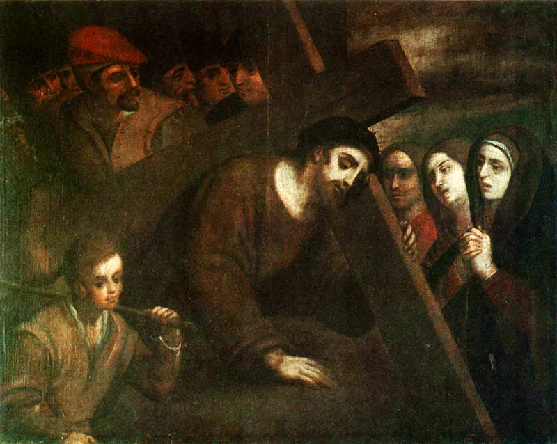 Nazareno con las Santas Mujeres. (c. 40). Gaspar de Figueroa. 1,10 x 1,35. M.A.C., Bogotá.