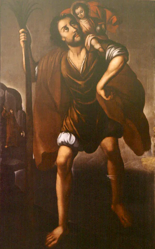 San Cristóbal. (c. 46). Gaspar de Figueroa. 1,72 x 1,06. M. del Chicó, Bogotá.