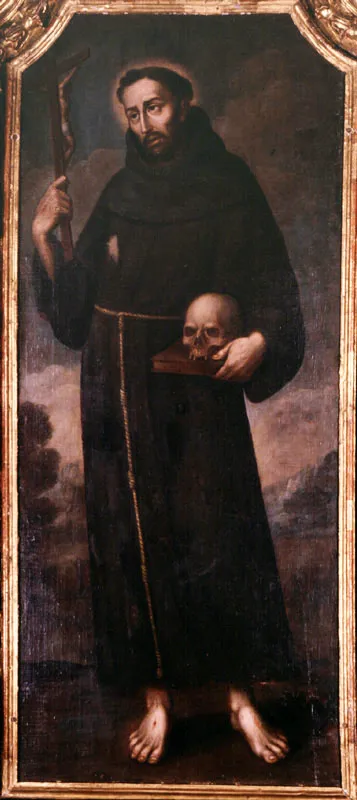 Santo Domingo. (c. 53). Gaspar de Figueroa. 1,50 x 0,53. Igl. Palacio Cardenalicio, Bogotá.