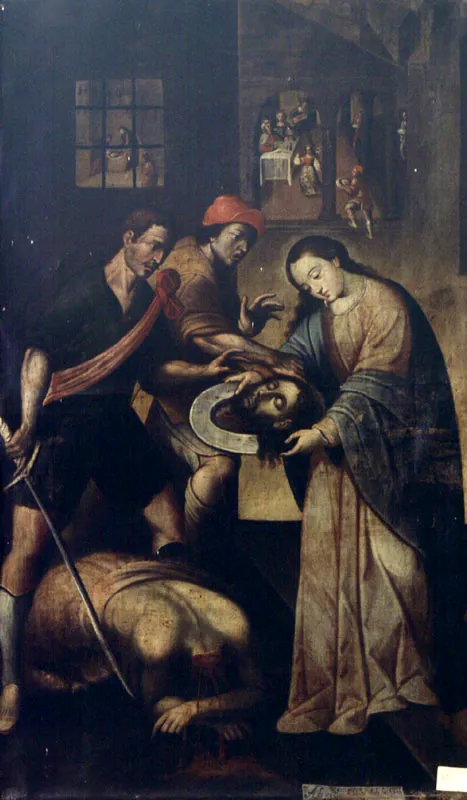 Degollación de San Juan Bautista. (c. 29). Gaspar de Figueroa. 2,02 x 1,22. Igl. Parroquial de Monguí.