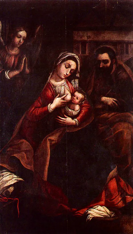 La Sagrada Familia. (c. 9). Gaspar de Figueroa. 1,29 x 0,76. M.A.C., Bogotá.