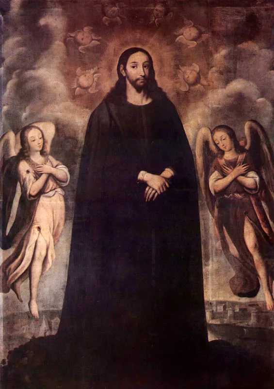 El Redentor. (c. 32). Gaspar de Figueroa. 2,10 x 1,62. Iglesia de Santa Clara, Bogotá.
