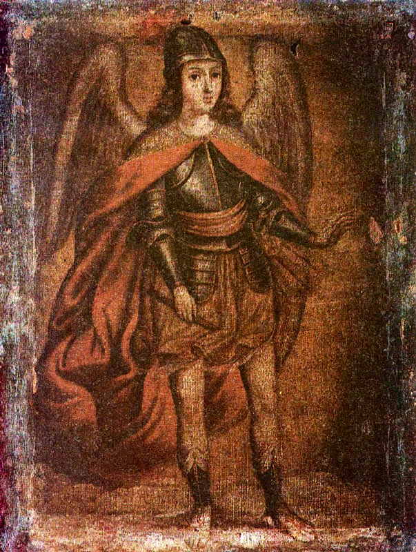 El Arcngel San Miguel. (c. 86). Baltasar Vargas de Figueroa. 0,81 x 0,64. Pro. particular, Bogot. 