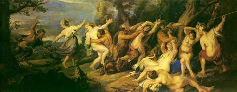 Ninfas perseguidas por stiros. 1924 