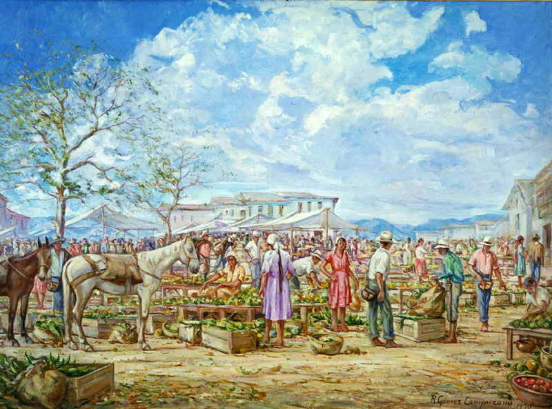 El mercado de Santa Brbara. 1970 