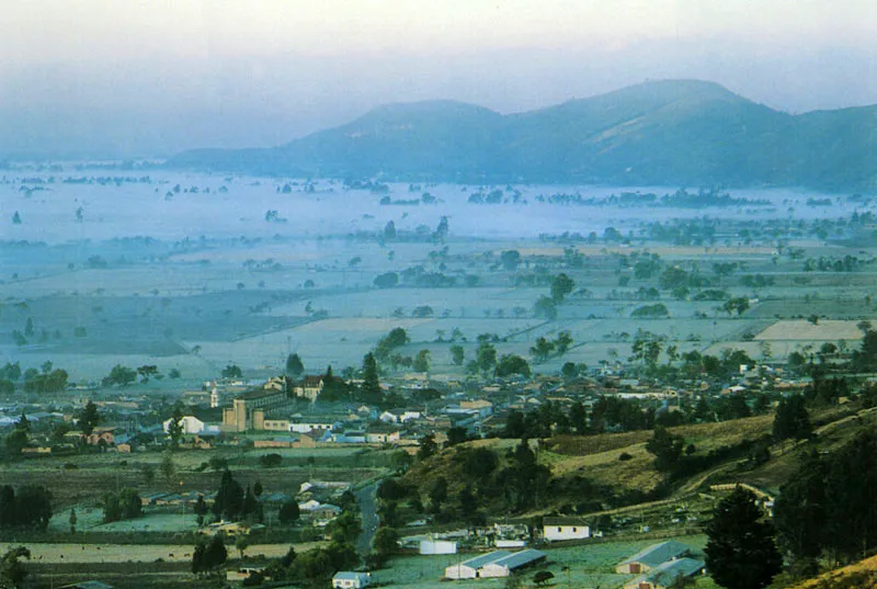 El pueblo de Tenjo visto desde El Alto de la Cruz. Juan Ramn Giraldo Arciniegas