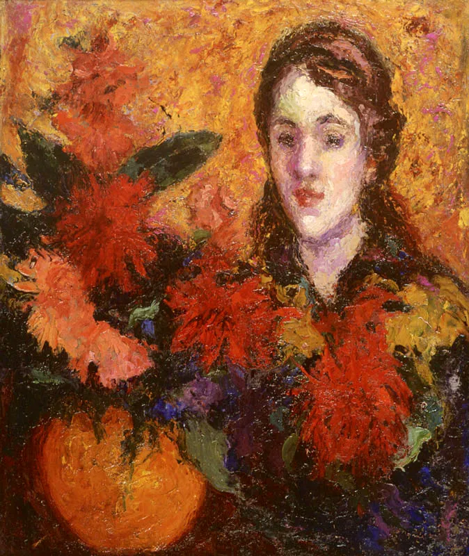 <b>Retrato de Carmen. 1915</b>.  leo sobre lienzo.  0,60 x 0,53.  Sin firma.  Coleccin particular, Blgica. 