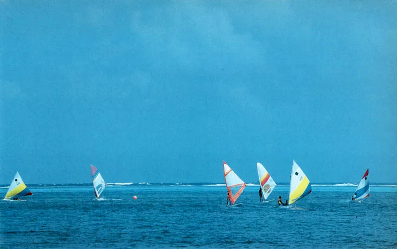 San Andrés. Juego de univeleros y catamaranes. Hernán Díaz
