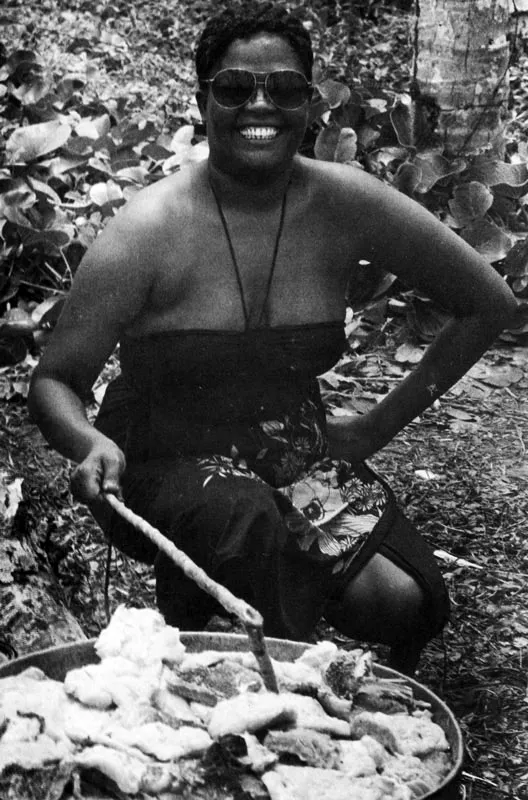 San Andrés. Una hechicera de “rondón” en Bocotora Hall Road. Hernán Díaz