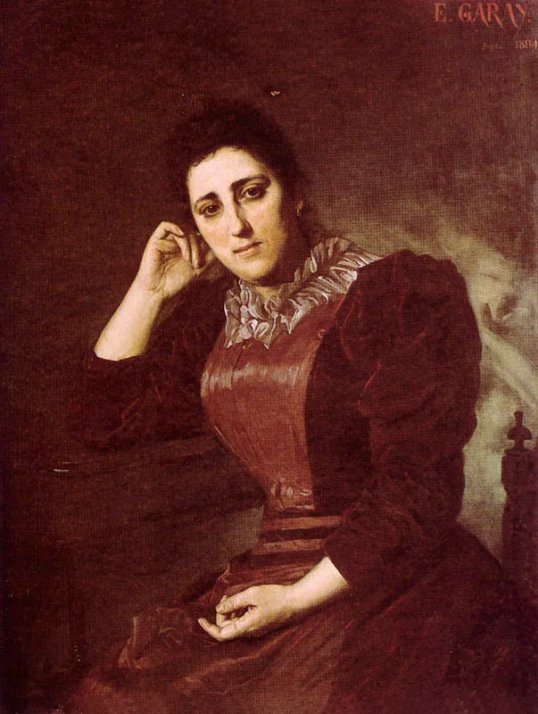 EPIFANIO GARAY
Juana ortiz de Garay. 1890 c.
Oleo sobre lienzo. 45 x 37 cm.
Coleccin Museo Nacional, Bogot. 