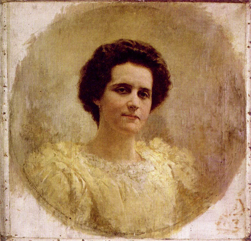 RICARDO ACEVEDO BERNAL
Magdalena Umaa de Pardo. 1900.
Oleo sobre lienzo. Diam 58 cm.
Coleccin particular, Bogot. 