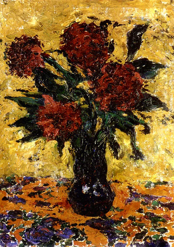 ANDRES DE SANTA MARIA
Ramillete con Fondo Amarillo. 1915 c.
Oleo sobre lienzo. 70 x 55 cm..
Colección particular. Bruselas.