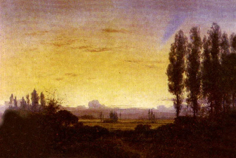 JESUS MARIA ZAMORA
Atardecer sobre Monserrate. 1925c.
Oleo sobre lienzo. 54 x 79 cm.
Colección particular, Bogotá.