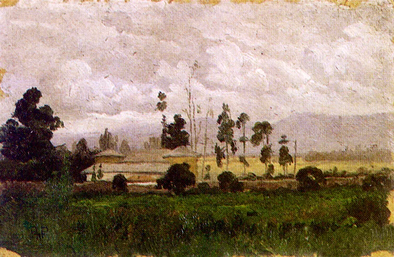 ROBERTO PARAMO
Apuntes de la Sabana. 1900-15.
Oleo sobre lienzo y sobre cartn. 9 x 13 cm. promedio.
Coleccin Museo de Arte Moderno de Bogot y Colecciones
particulares. 