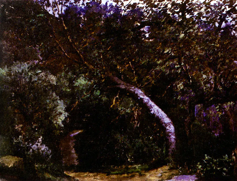EUGENIO PEÑA
Los Cerezos. 1910c.
Oleo sobre lienzo. 31 x 40 cm.
Colección Museo Nacional, Bogotá.