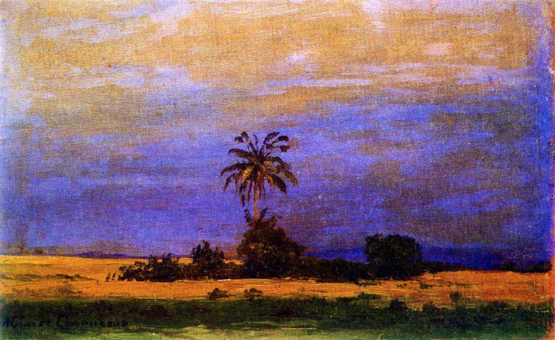 RICARDO GOMEZ CAMPUZANO
Palmera. 1915c.
Oleo sobre madera. 13 x 20 cm.
Colección particilar, Bogota.
