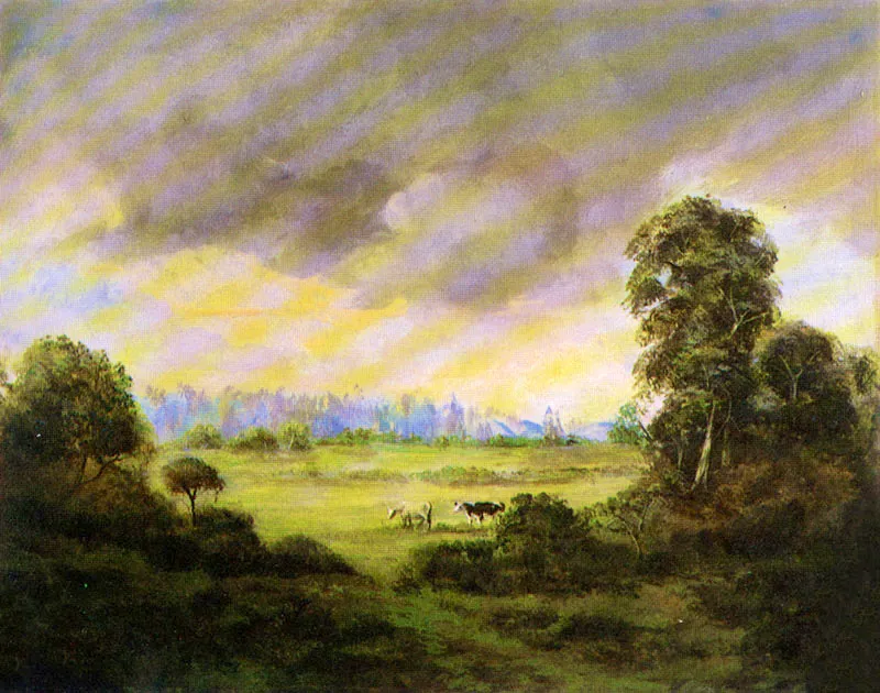 RAFAEL TAVERA
Paisaje, 1937.
Oleo sobre cartn. 28 x 32 cm.
Coleccin particular, Bogot. 