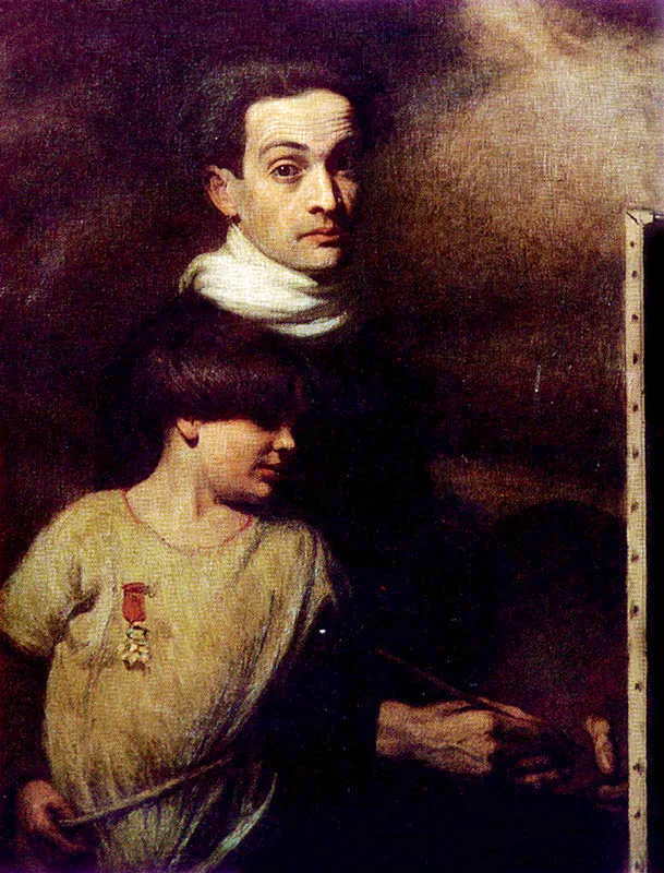 ROBERTO PIZANO
Autorretrato con mi hijo Juan. 1927.
Oleo sobre lienzo. 93 x 73.5 cm.
Coleccin particular, Bogot. 