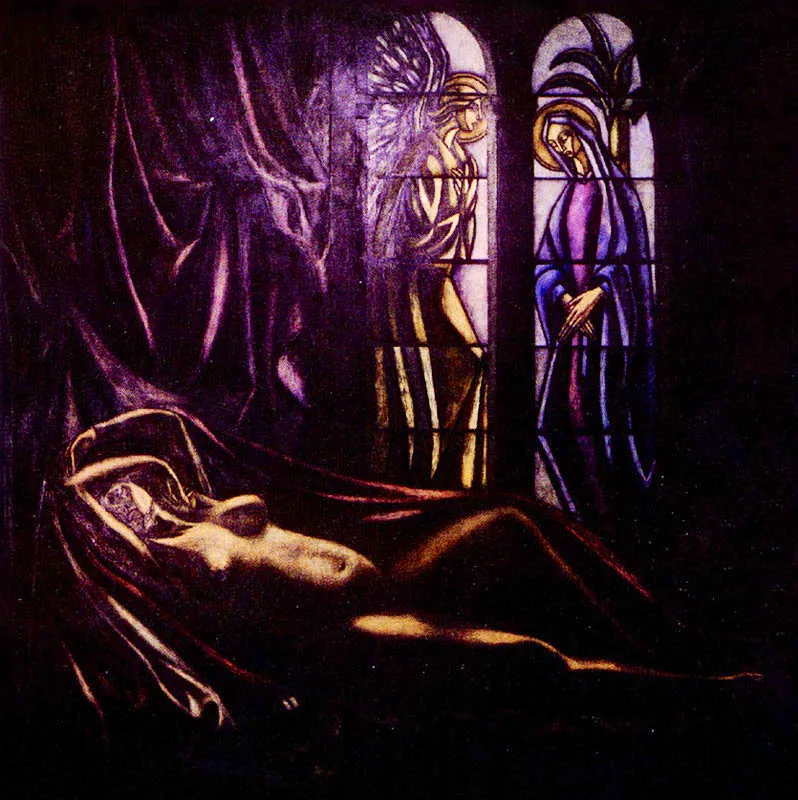 CARLOS CORREA
Anunciación. 1941.
Oleo sobre lienzo. 190 x 190 cm.
Colección particular, Medellín.