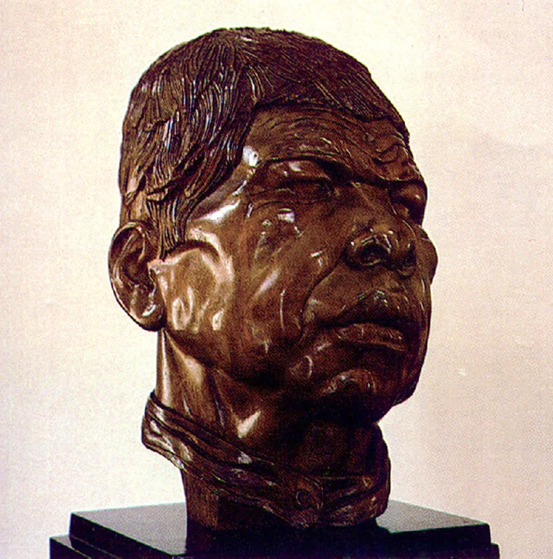 JOSEFINA ALBARRACIN
El Bobo de Pamplonita. 1932.
Madera. 30 x 26 x 21 cm.
Coleccin Museo Nacional, Bogot. 