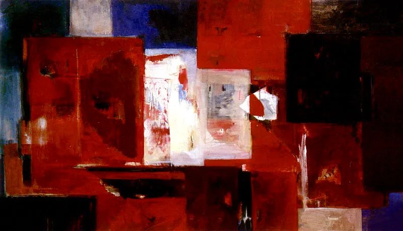 GUILLERMO WIEDEMANN
Muralla China. 1964.
Oleo sobre lienzo. 96.5 x 1.68 cm.
Coleccin Museo de arte Moderno de Bogot. 