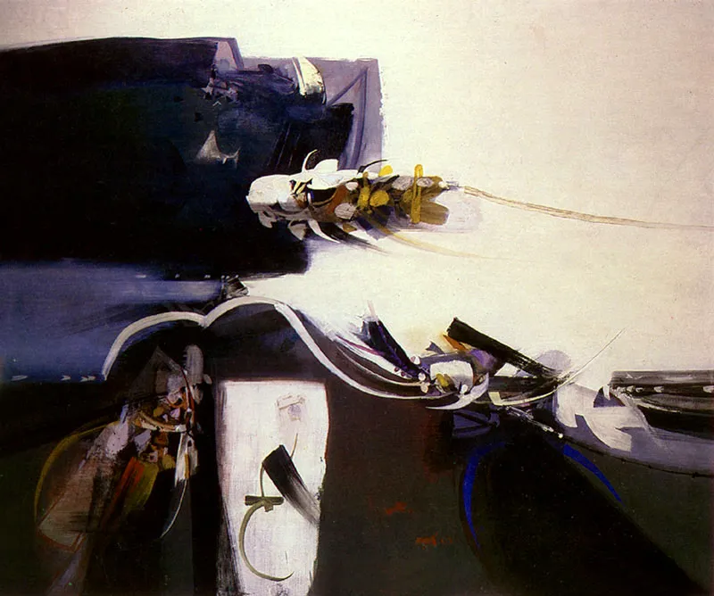 ALEJANDRO OBREGON
Fuga y Muerte de Alcatráz. 1963.
Oleo sobre lienzo. 200 x 170 cm.
Colección Museo de Arte Moderno de Bogotá.