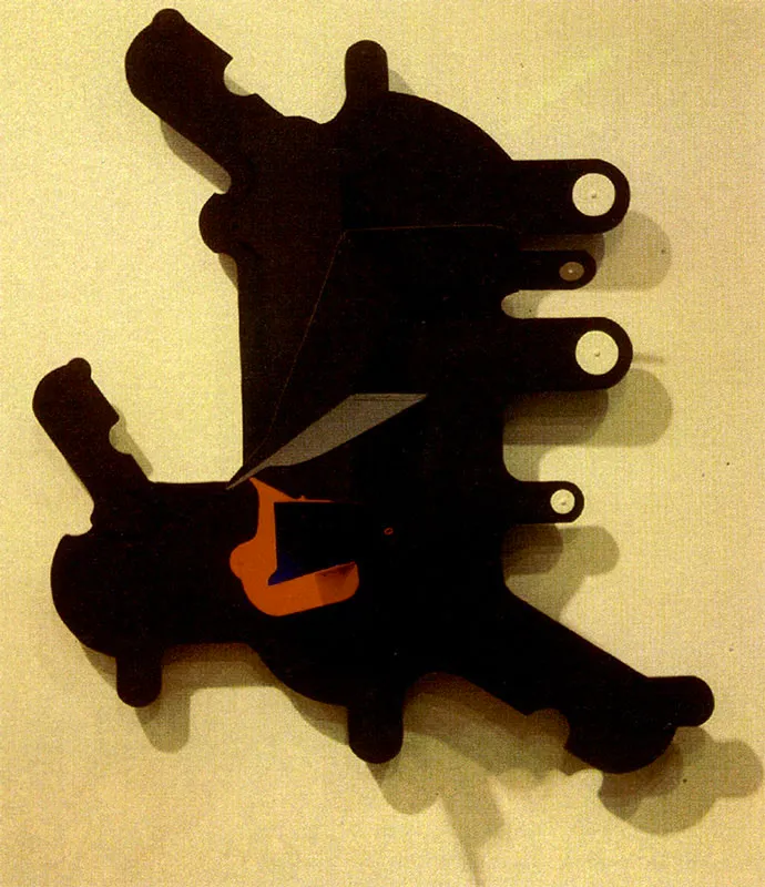 EDGAR NEGRET
Aparato Mágico. 1957.
Aluminio y madera pintados.
96 x 83 x 27 cm.
colección particular, Bogotá.