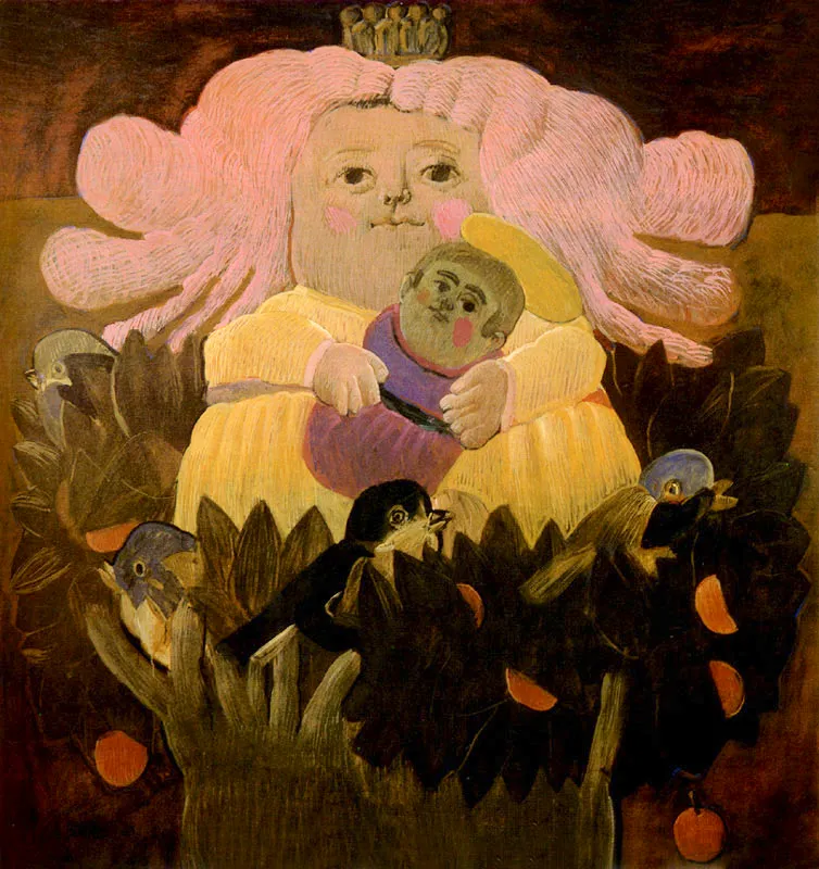 FERNANDO BOTERO
Nuestra Seora de Ftima. 1963.
Oleo sobre lienzo. 182 x 177 cm.
Coleccin Museo de Arte Moderno de Bogot. 