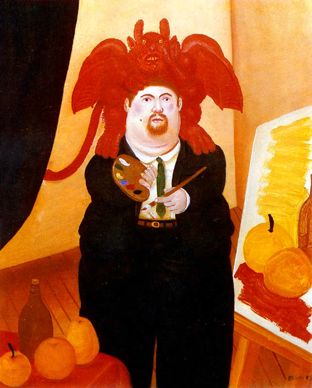 FERNANDO BOTERO
Autoretrato. 1982.
Oleo sobre lienzo. 55 x 43 cm.
Coleccin particular, Bogot. 