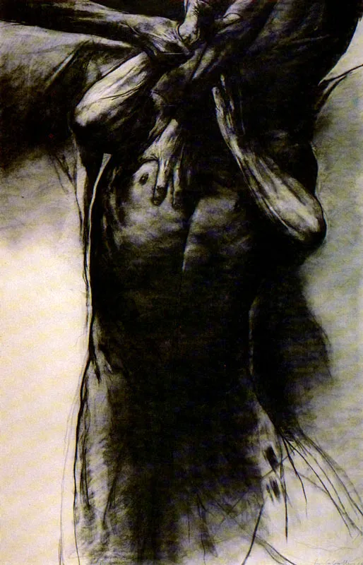 LUIS CABALLERO
Sin título. 1984.
Carboncillo sobre papel. 194 x 120 cm.
Propiedad del artista.