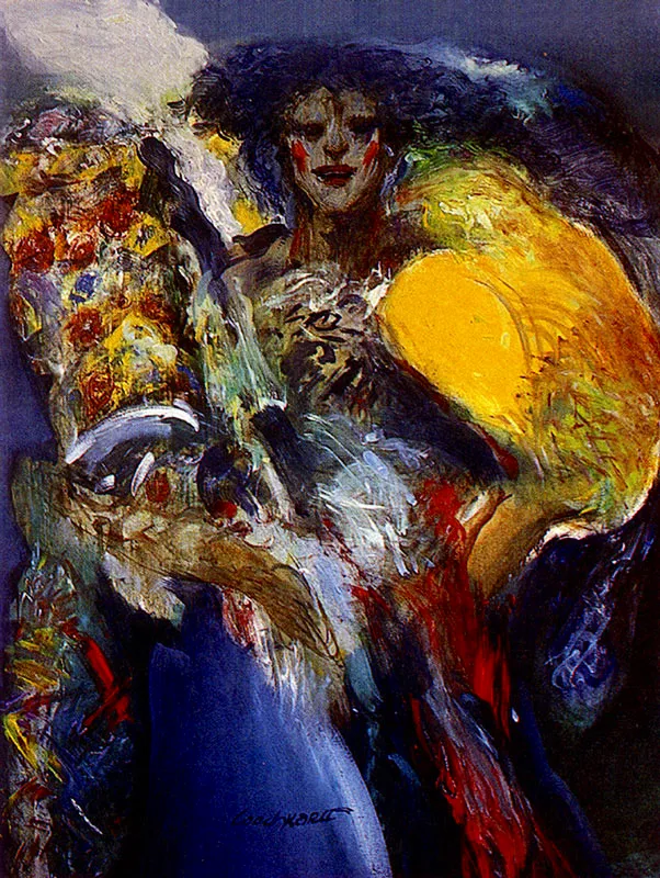 ANGEL LOOCKHARTT
Yo el Congo. 1985.
Oleo sobre tela. 175 x 100 cm.
Colección particular, Bogotá.