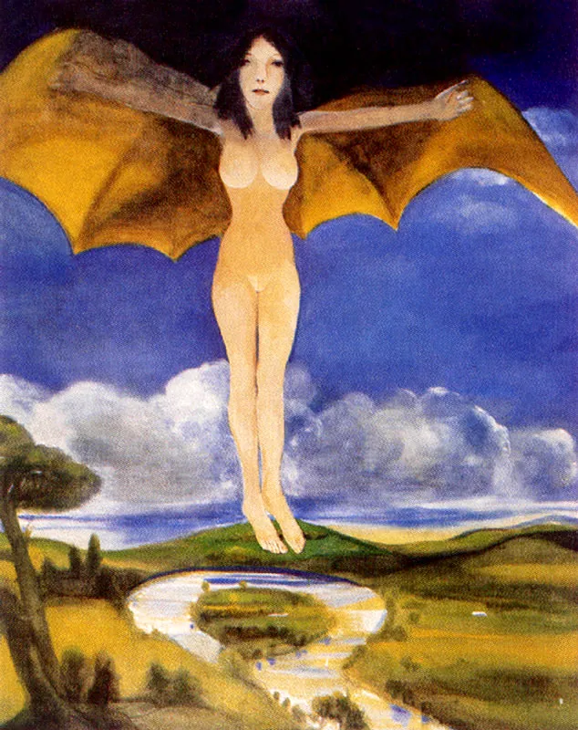 LEONEL GONGORA
Icara Triunfante. 1976.
Oleo sobre tela. 244 x 198.5 cm.
Colección Museo de Arte Moderno de Bogotá.