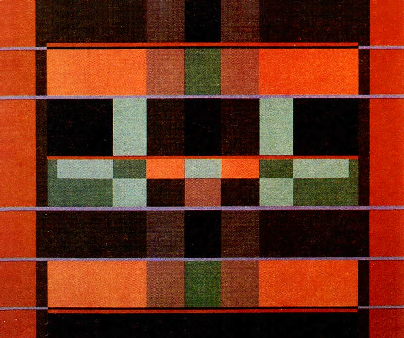 FANNY SANIN
Acrílico No. 7. 1976.
Acrílico sobre tela. 90 x 100 cm.
Colección particular, Bogotá.