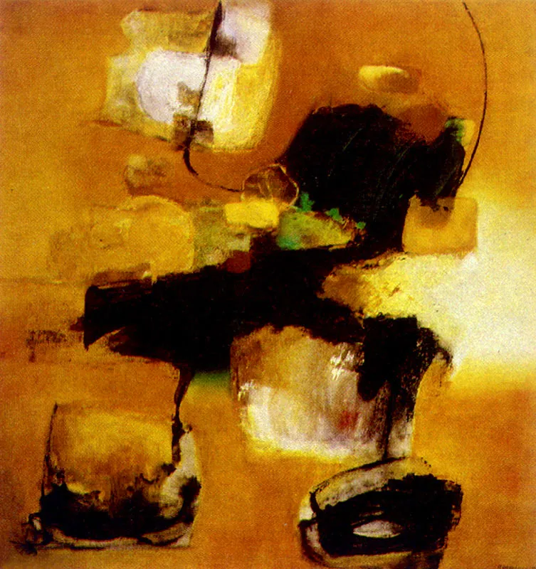 MARTA THERAZA NEGREIROS
Composición. 1962.
Oleo sobre tela. 115 x 105.5 cm.
Colección Museo de Arte Moderno de Bogotá.
