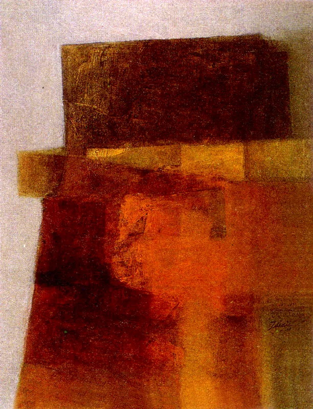 ANTONIO GRASS
Génesis. 1964.
Técnica mixta sobre madera. 110.5 x 80.5 cm.
Colección Museo de Arte Moderno de Bogotá.