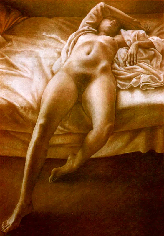 DARIO MORALES
Desnudo. 1981.
Pastel sobre lienzo. 162 x 114 cm.
Colección particular, Nueva York.