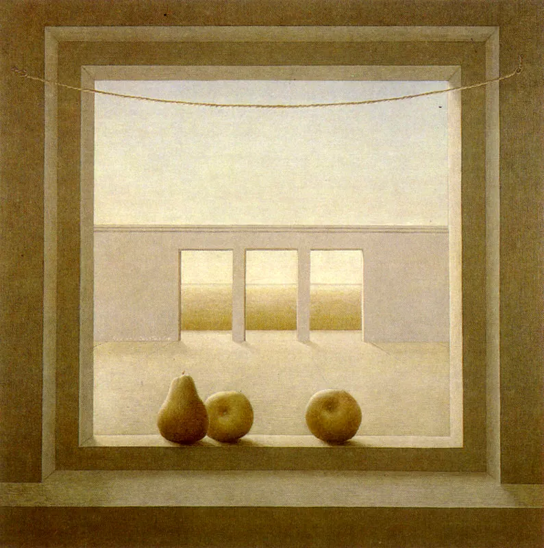 GREGORIO CUARTAS
Naturaleza Muerta, 1974.
Acrílico sobre tela. 73 x 73 cm.
Colección particular, París.