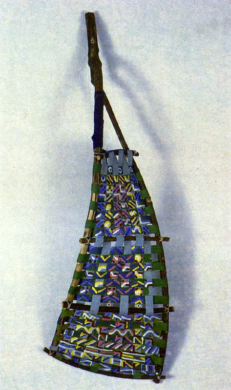 GERMAN LINARES
Rama Tejida. 1981.
Acrílico sobre tiros de papel y tela, ensambladas en madera. 87 x 29.5 x 2.3 cm.
Colección Museo de Arte Moderno de Bogotá.