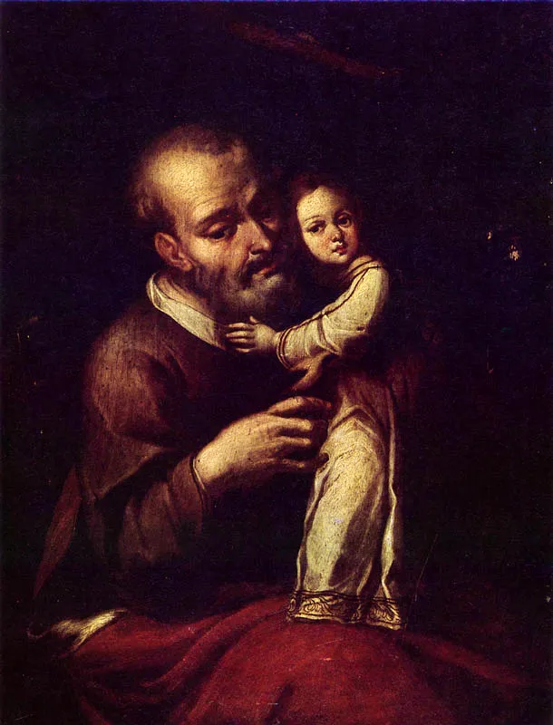 San Joaquín y la Virgen Niña. (C. 282) 0.48 X 0.38. Col part. Bogotá.