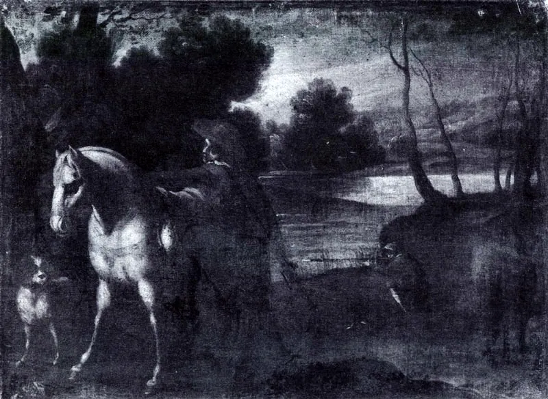 Escena de Caza (C. 317). 0x33 X 0.43. MAC, Bogotá.