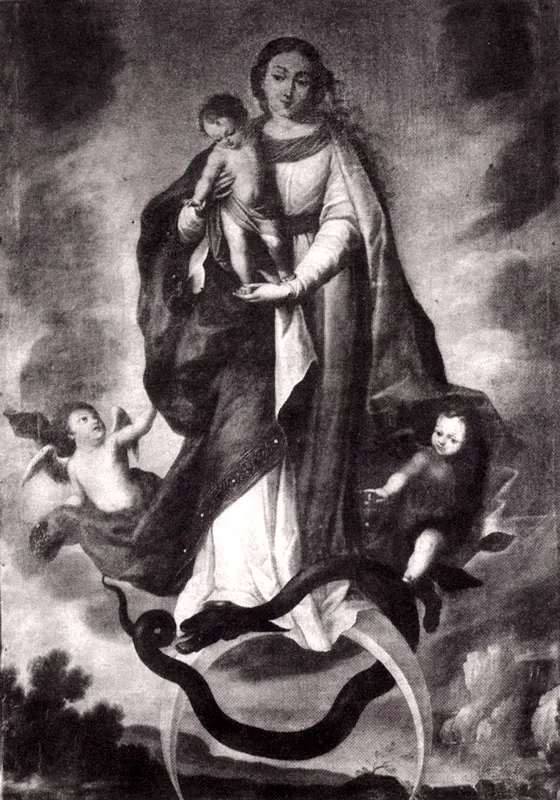 La Mujer del Apocalipsis (C. 276).  1683. 1.26 X 0.93. Paradero desconocido. 