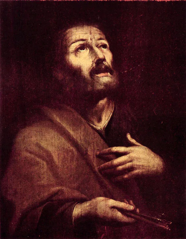 San Pedro Arrepentido (C. 32) 0.58 X 0.44. Cap. del Sagrario, Bogotá.
