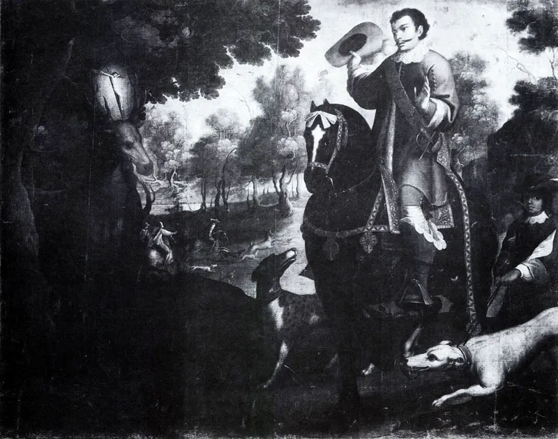 Milagro de San Eustaquio (C.10). 1.73 X 2.20. Cap. del Sagrario, Bogotá.