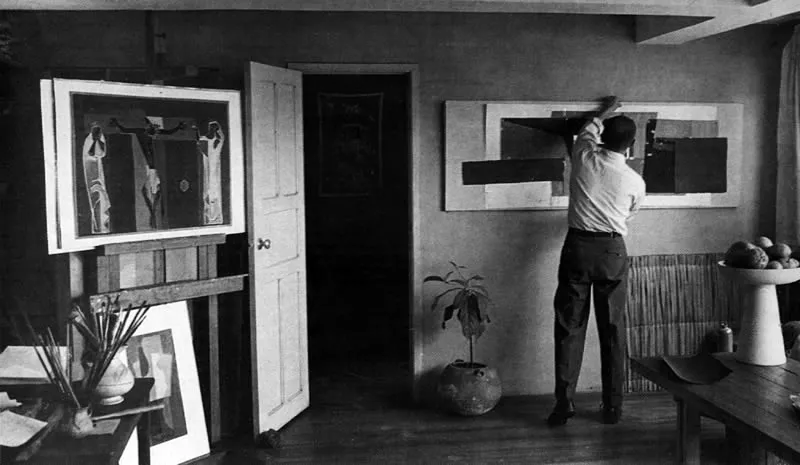 Trabajando en el taller de la Perseverancia, 1955.