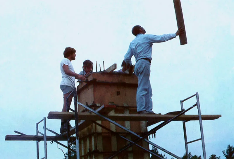 Construccin en concreto de "Cuatro Torres", 1971. Ray Hyslop