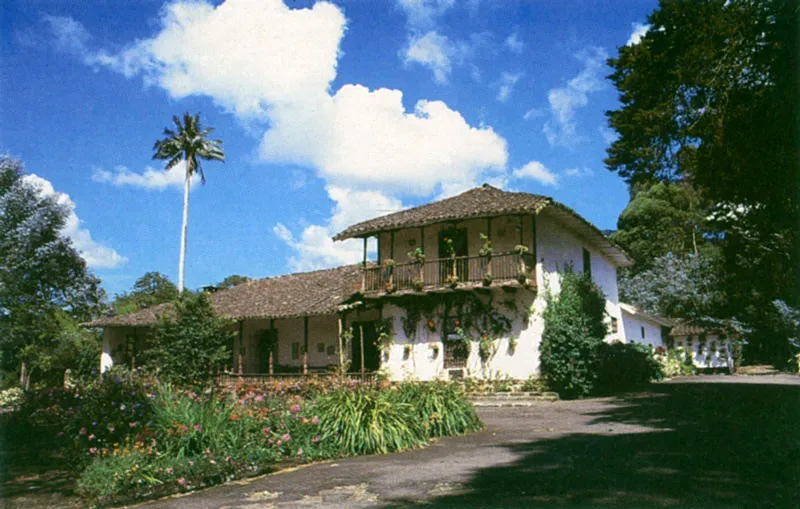 Casa de madera en Antioquia.  