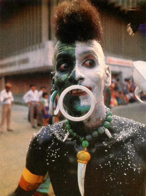 Estampas del carnaval de Barranquilla. 